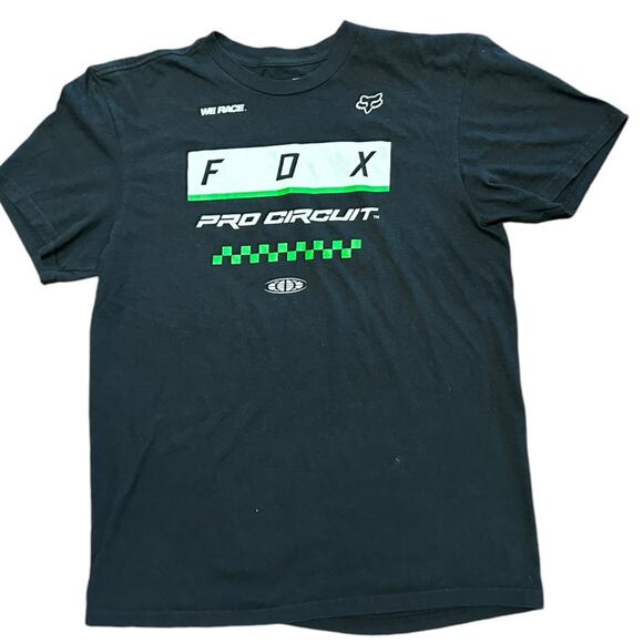 Fox Racing Black Short Sleeve T Shirt in a Adult Large - Picture 1 of 5